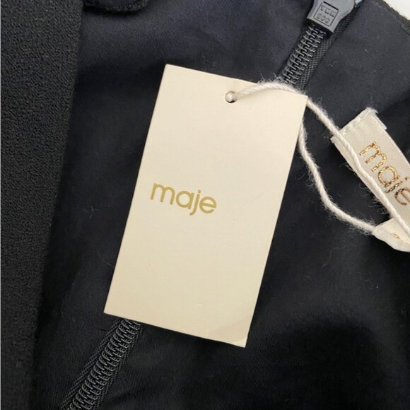 NWT Maje Ibora Belted Romper Black Size 34 - Picture 6 of 9